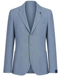 Santaniello - Single-Breasted Notched-Lapels Blazer - Lyst