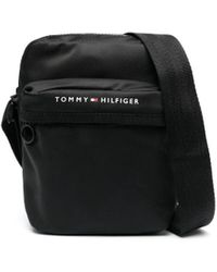Tommy Hilfiger - Logo-print Zipped Messenger Bag - Lyst
