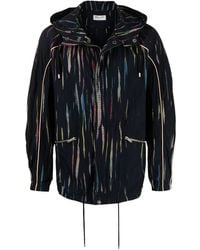 Saint Laurent - Crinkle-effect Tie-dye Windbreaker Jacket - Lyst