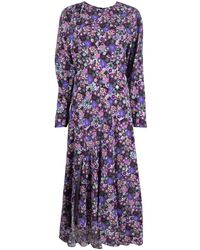 Isabel Marant - Floral-print Long-sleeve Maxi Dress - Lyst