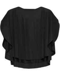 Pleats Please Issey Miyake - Pleated Cape-Sleeve T-Shirt - Lyst