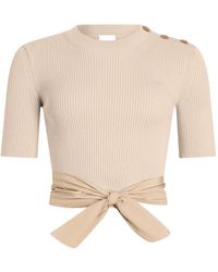 Patou - Knot Buttoned T-Shirt - Lyst