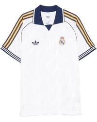 adidas - Real Og Logo-Embroidered Striped T-Shirt - Lyst