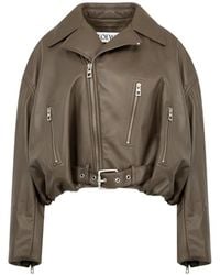 Loewe - Belted Biker Jacket - Lyst