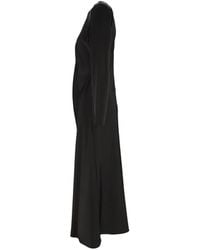 Emporio Armani - Long-Sleeve Gathered Maxi Dress - Lyst
