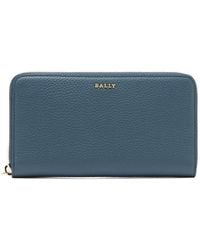 Bally - Grained Zip-Around Wallet - Lyst