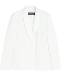 Max Mara - Cady Tuxedo Blazer Met Enkele Rij Knopen En Sjaalrevers - Lyst