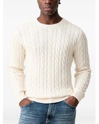 Lindbergh - Cable-Knit Crew-Neck Sweater - Lyst
