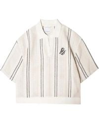 Only the Blind - Striped Polo Shirt - Lyst