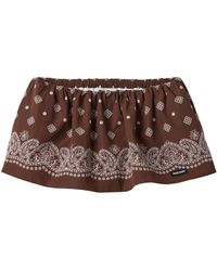 Miu Miu - Minifalda con estampado de cachemira - Lyst