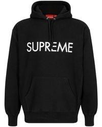 Supreme - Capital Logo-Print Hoodie - Lyst