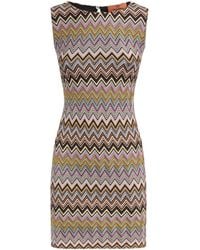 Missoni - Zigzag Sleeveless Mini Dress - Lyst