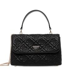 Guess - Embossed Quilted Shoulder Bag - Lyst