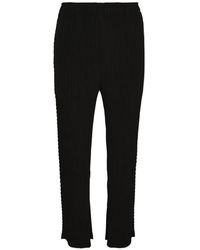 Issey Miyake - Plissé-Effect Trousers - Lyst