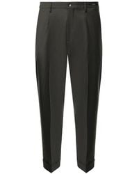 Michael Coal - Pleated Turn-Up Trousers - Lyst