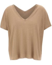 Kangra - V-Neck Short-Sleeve Top - Lyst