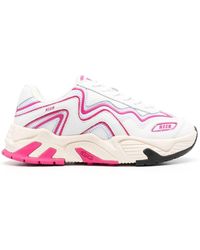 MSGM - Panelled Low-Top Sneakers - Lyst