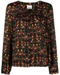 Isabel Marant - Floral-Print Round-Neck Blouse - Lyst