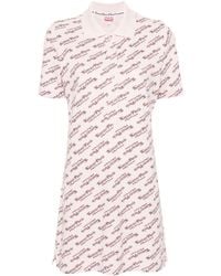 KENZO - Mini-jurk Met Monogramprint - Lyst