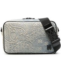 Amiri - Bandana Denim Camera Bag - Men's - Calf Leather/cotton/nylon - Lyst