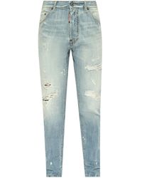 DSquared² - Jean Slim À Effet Usé - Lyst