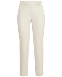 Brunello Cucinelli - Stretch-Cotton Cover Slim-Fit Trousers - Lyst