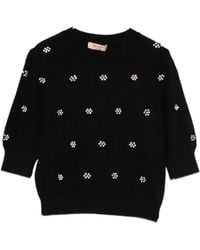 Twinset - Crystal-Embellished Sweater - Lyst
