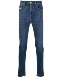 DIESEL - Logo-Patch Skinny Jeans - Lyst