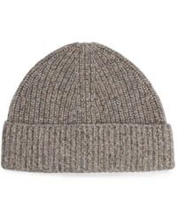 Aspesi - Ribbed-Knit Beanie Hat - Lyst