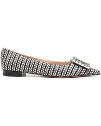 Roberto Festa - Pointed-Toe Woven Ballerina Shoes - Lyst