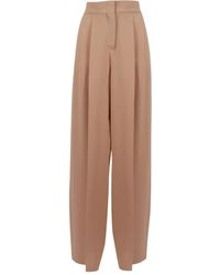 Alberta Ferretti - High-Waisted Wide-Leg Trousers With Tailored Silhouette - Lyst