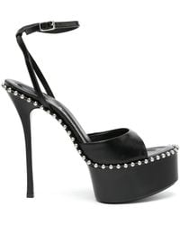 Alexander Wang - Nova 145 Leather Platform Sandals - Lyst