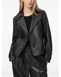 AllSaints - Veste Ceinturée À Boutonnière Croisée - Lyst