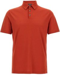 Zanone - Cotton Polo Shirt - Lyst