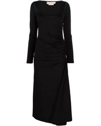 Marni - Midi-Jurk Met Lange Mouwen - Lyst