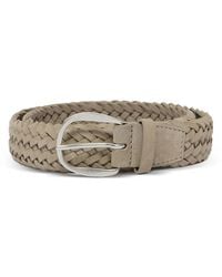Orciani - Braided Leather Belt - Lyst