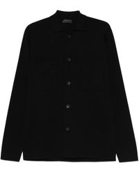 Dell'Oglio - Overhemd Met Zak Met Knopen - Lyst