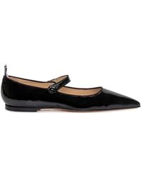 Thom Browne - Pointed-toe Patent Ballerina Shoes - Lyst