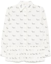 Thom Browne - Geplooide Blouse - Lyst