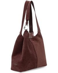 Coccinelle - Suede Logo-Plaque Tote Bag - Lyst