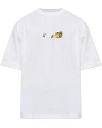 Off-White c/o Virgil Abloh - Logo-Print Cotton T-Shirt - Lyst