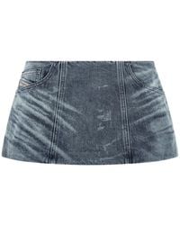 DIESEL - Denim Rok De-Nora-Fsh - Lyst