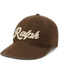 Polo Ralph Lauren - Logo-Patch Cotton-Twill Ball Cap - Lyst