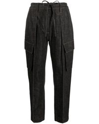 Brunello Cucinelli - Pantalon en jean à coupe courte - Lyst