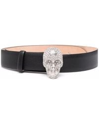 PHILIPP PLEIN Belt Cintura Pelle Skull Genuine Leather For Jeans Men Woman PHILIPP PLEIN Belt Cintura Pelle Skull Genuine Leather For Jeans Men Woman