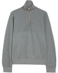 Jil Sander - High-Neck Zip-Up Sweatshirt - Lyst
