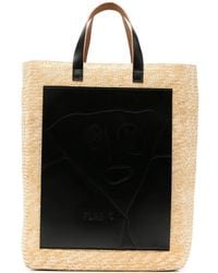 Plan C - Large Florentine Straw Tote Bag - Lyst