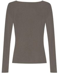 Rick Owens - Ribbed Open-Back Sweater - Lyst