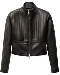 Versace - Chaqueta Tipo Blusón De Piel - Lyst