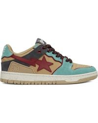 A Bathing Ape - Sk8 Sta 4 M2 Star-Appliqué Low-Top Sneakers - Lyst